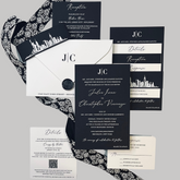 Elegant Single Layer Invite w/ Belly Band